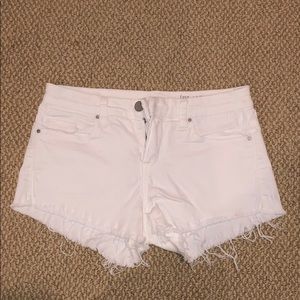 White BLANK jean shorts